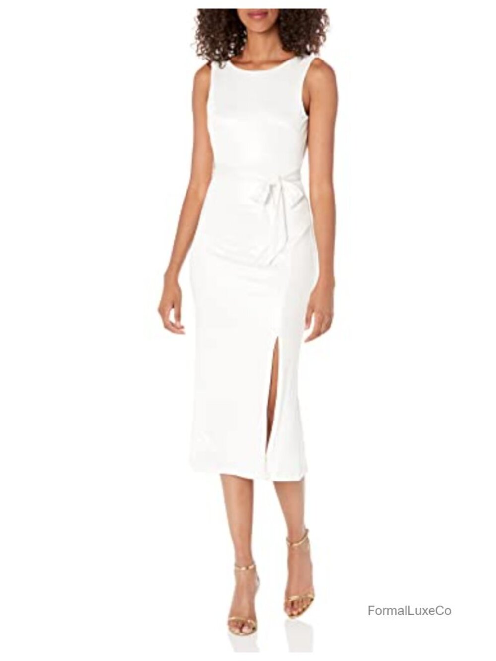 Karlie Bodycon Midi Dress High Stretch Fully Lined Formal Cocktail Party